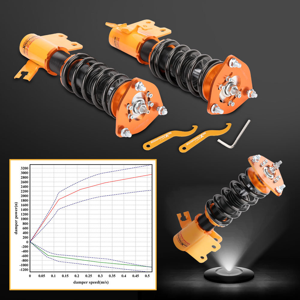 Front Coilovers Coilover compatible for Nissan S13 Silvia S13 180SX 240SX Shock Coil Struts Lowering Kit