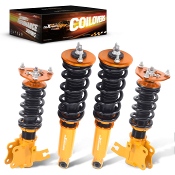 Coilover Shock Struts compatible for Nissan s13 coilovers 180SX 200SX Silvia 240SX Front + Rear 4pcsLowering Kit