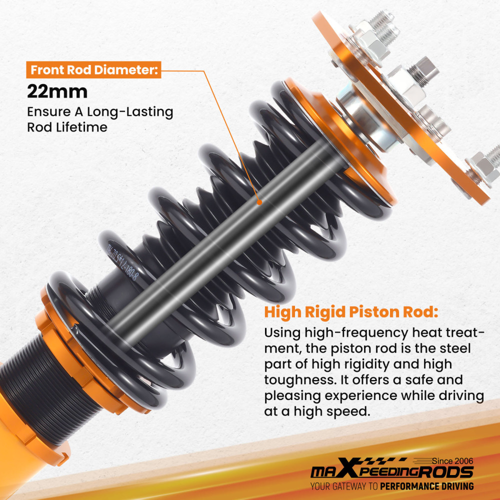 Coilover Shock Struts compatible for Nissan s13 coilovers 180SX 200SX Silvia 240SX Front + Rear 4pcsLowering Kit