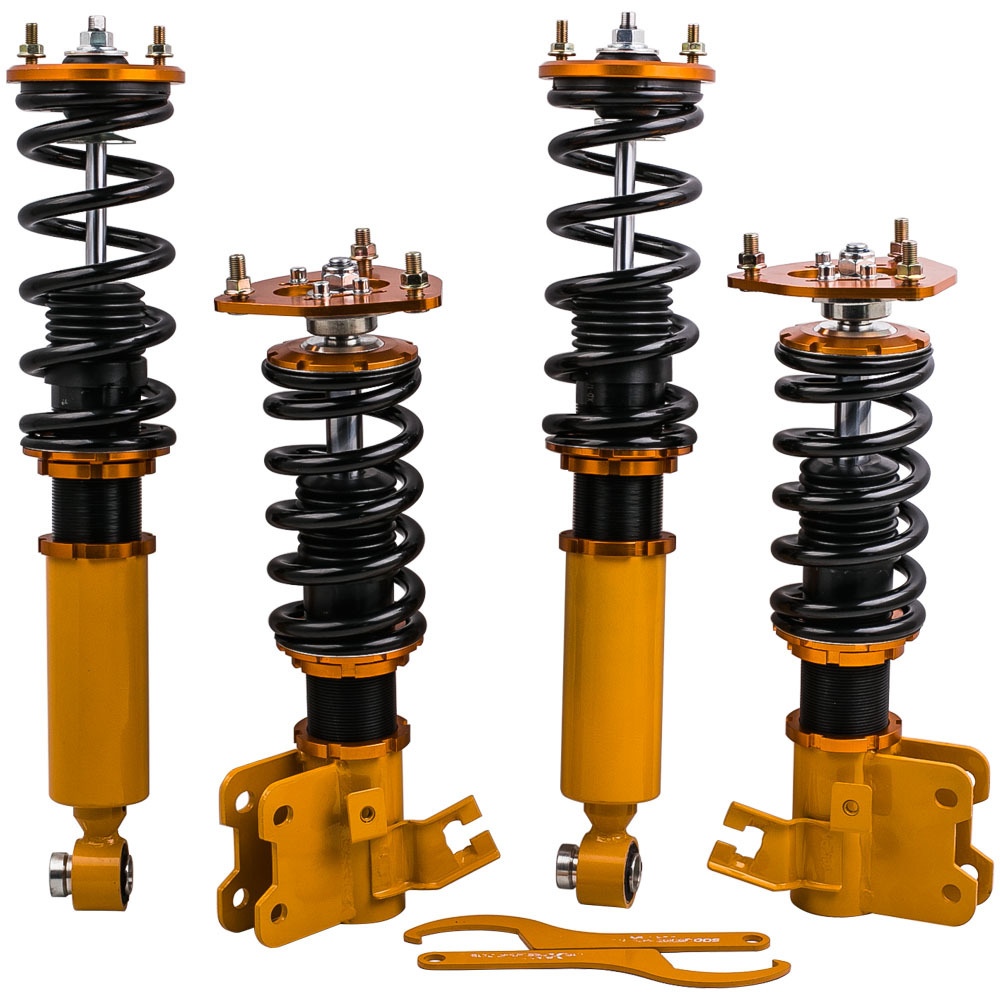 Coilover Shock Struts compatible for Nissan s13 coilovers 180SX 200SX Silvia 240SX Front + Rear 4pcs  Lowering Kit