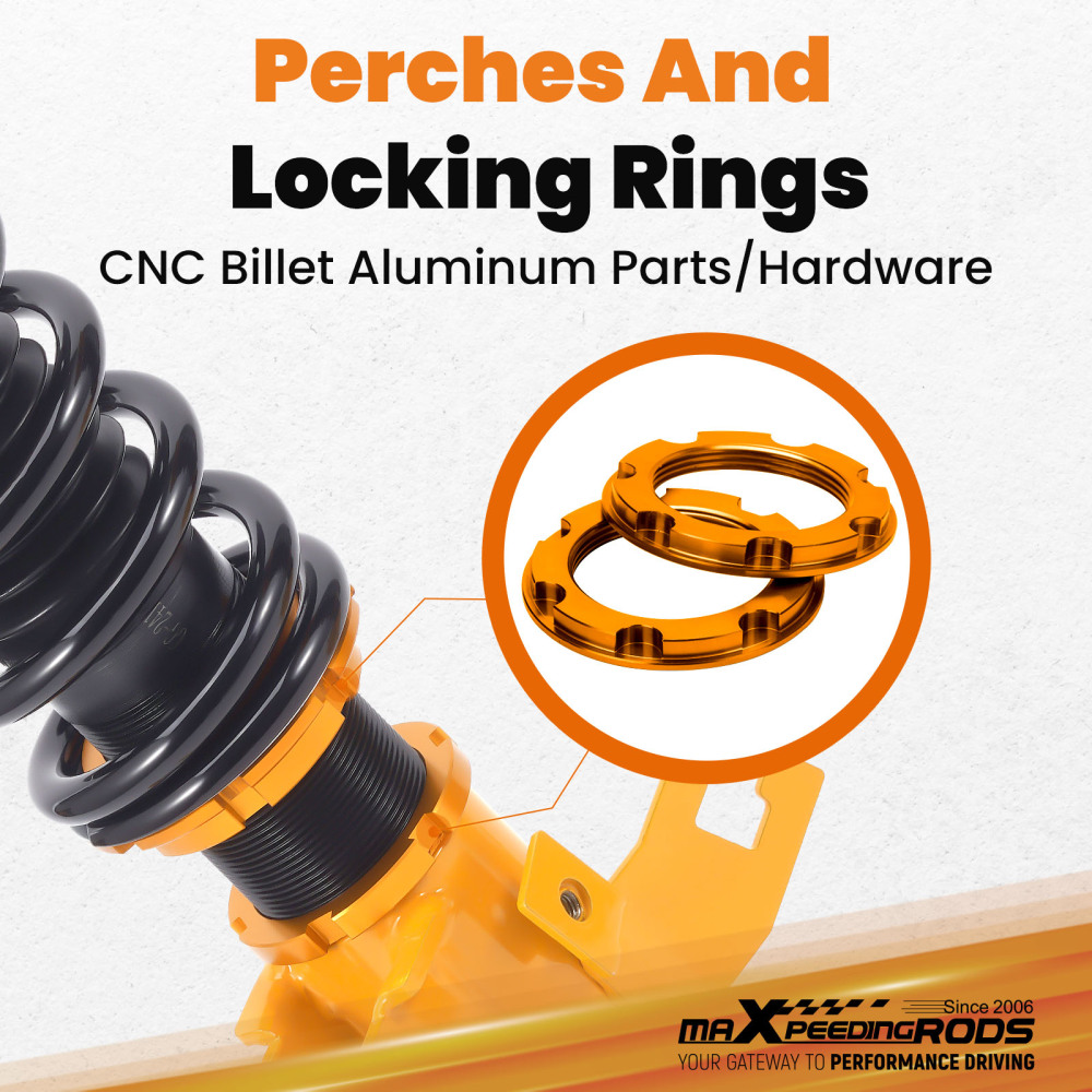 MaX Full Coilovers Suspension Spring Kit compatible for Nissan Silvia s13 coilovers 180SX 240sx coilovers lowering kit