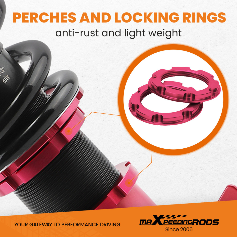 Compatible for Nissan S13 200SX SR20 CA18DET Coilovers Shock Spring Strut CoiloverLowering Kit