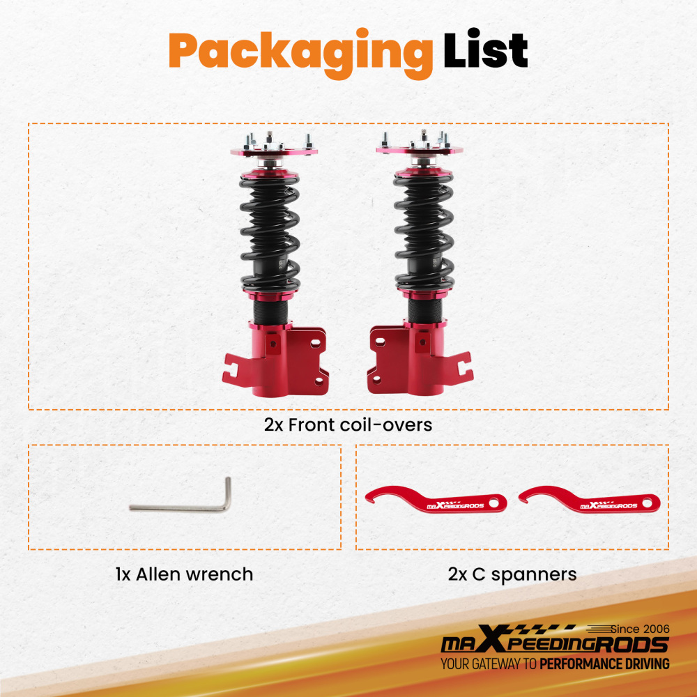 Adjustable Damper Front Coilover compatible for Nissan S13 Silvia 200SX 89-94 Coil Sturts