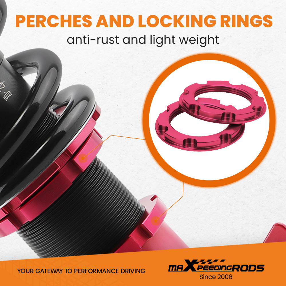 Front Left Right Coilovers compatible for Nissan S13 200SX 89-94 Coupe 1.8 2.0 2.4