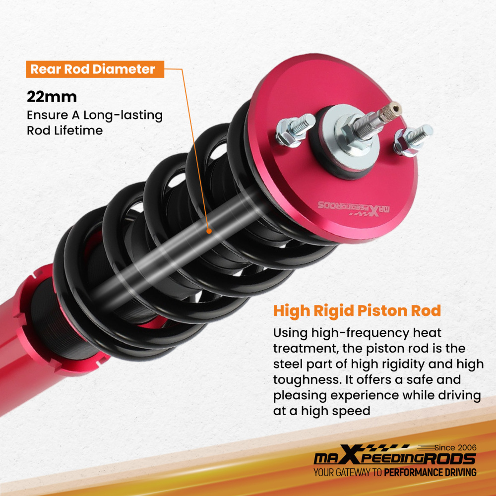 Rear Coilover Suspension compatible for Nissan Silvia S13 180SX 200SX 240SX 88-94 24 Ways