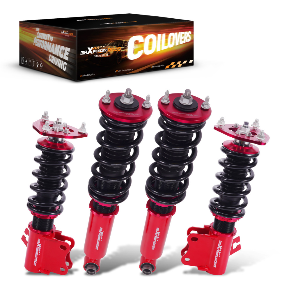 4pcs Coilover Shock Struts compatible for Nissan S13 180SX 200SX Silvia 240SX Front + Rear