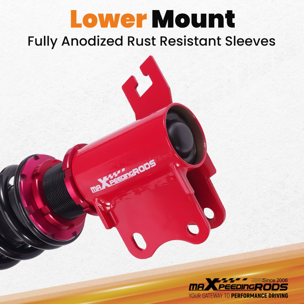 4pcs Coilover Shock Struts compatible for Nissan S13 180SX 200SX Silvia 240SX Front + Rear