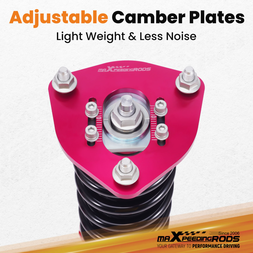 4pcs Coilover Shock Struts compatible for Nissan S13 180SX 200SX Silvia 240SX Front + Rear