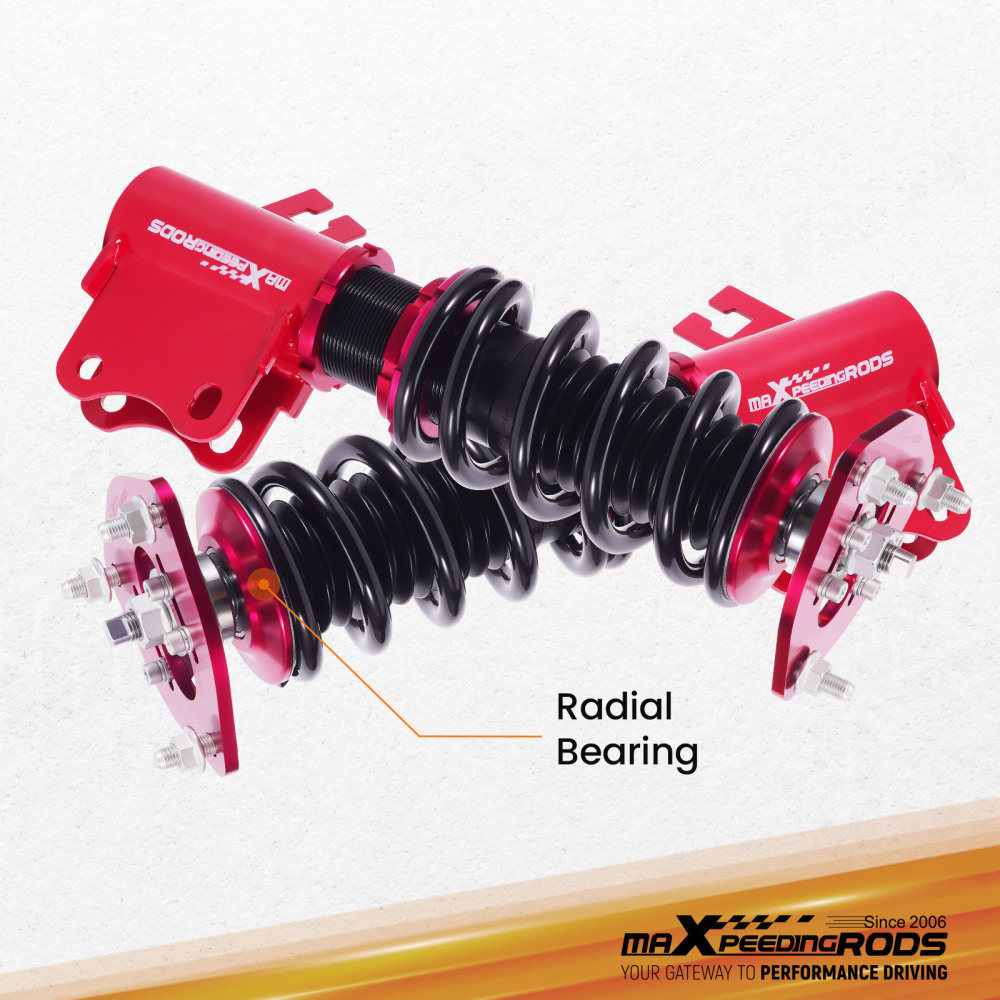 4pcs Coilover Shock Struts compatible for Nissan S13 180SX 200SX Silvia 240SX Front + Rear