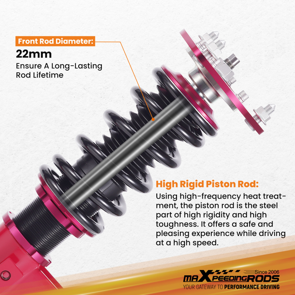 Combines Filetes Amortisseurs compatible pour Nissan Silva S14 200sx 240sx 1994-1998