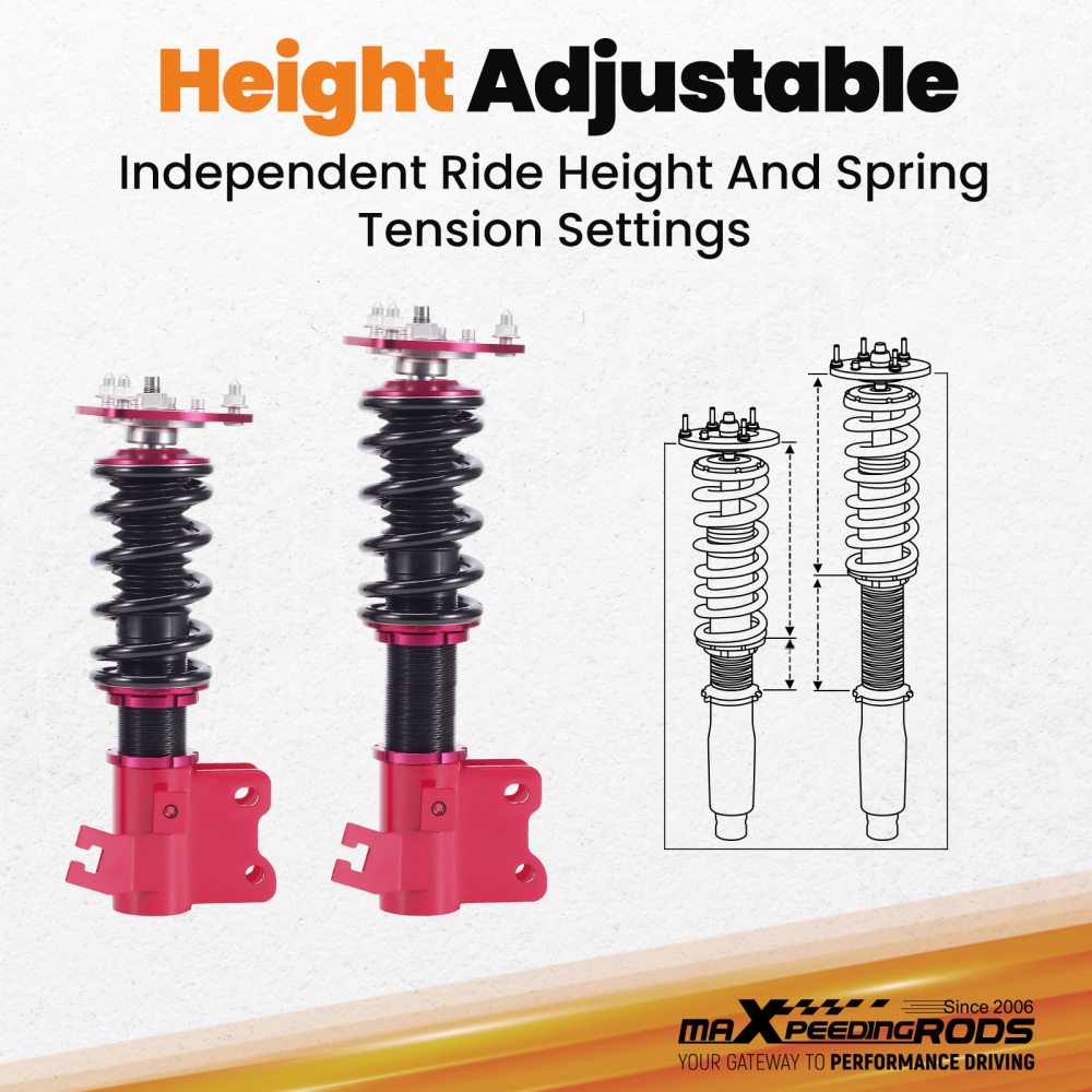 Combines Filetes Amortisseurs compatible pour Nissan Silva S14 200sx 240sx 1994-1998