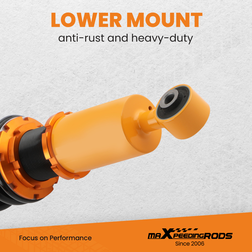 24-Steps Adj. Damper Coilover Suspensions compatible for Nissan Sentra B15 Pulsar N16 00-06 Lowering Kit