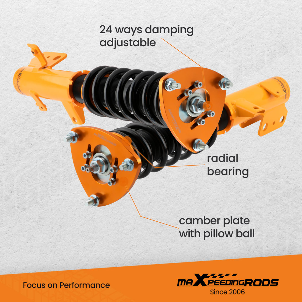 MaXpeedingrods 24 Way Damper Coilovers Suspension Kit compatible for Honda Odyssey 1999-04