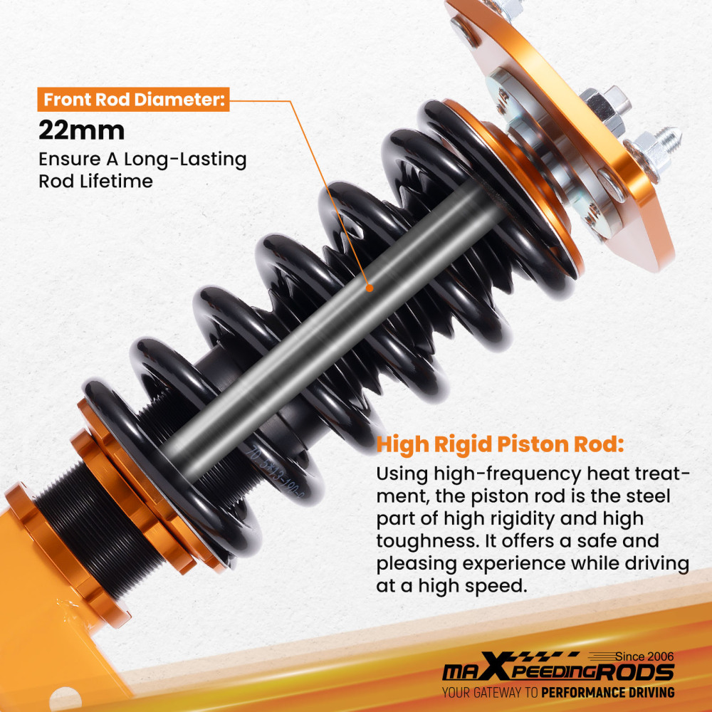 For 2011 -2015 compatible for Kia Optima 2.0L FrontRear Coilovers Adjustable Height Struts