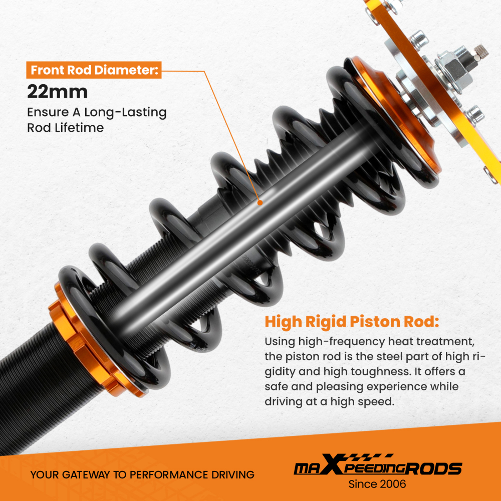 Coilovers Complete Kits compatible for Subaru Outback 2000-2004 Struts Shocks Adj. Damper  Lowering Kit