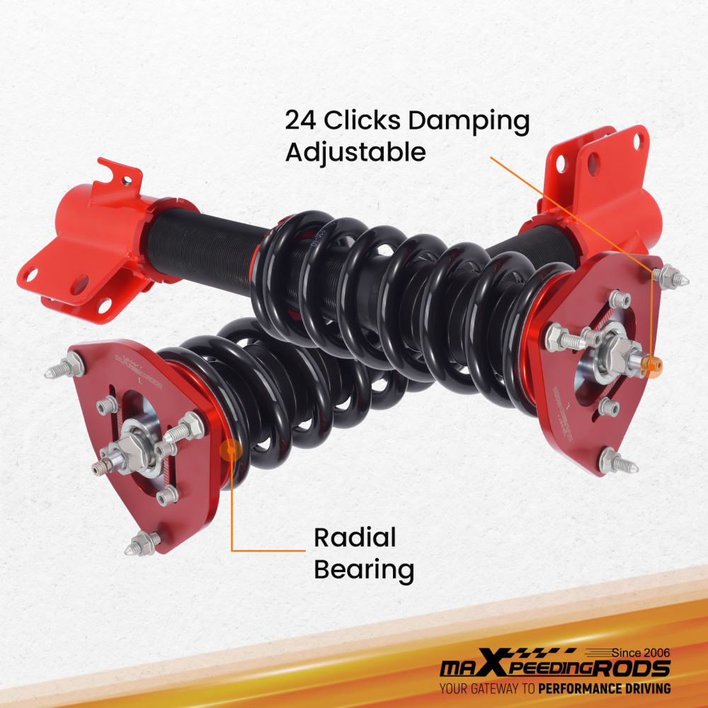 2pc Front Shock Strut Coilovers compatible for Subaru Legacy Outback BE/BH 2000-2004