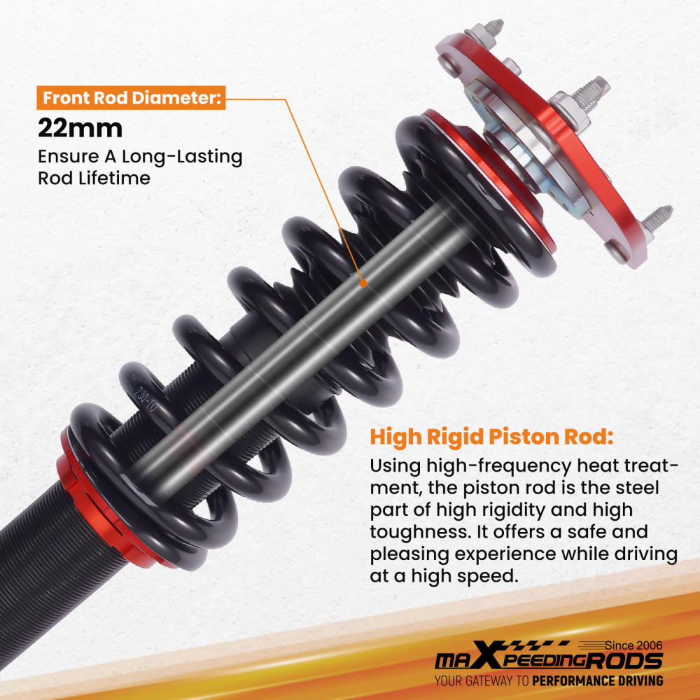 2pc Front Shock Strut Coilovers compatible for Subaru Legacy Outback BE/BH 2000-2004