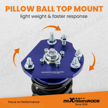 Height Adjustable CoiloversCompatible compatible for HONDA PRELUDE BB1-BB9 1992-2001 Lowering Shocks Struts