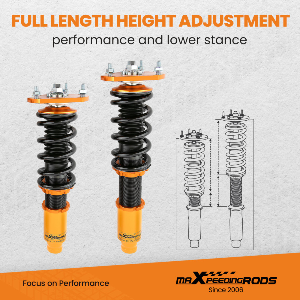 Coilover compatible for Honda Prelude 92-96 97 98 99 00 01 Coilovers Spring lowering Kits