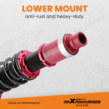 Compatible for Honda Prelude Full Damper Adjustable Coil Spring Strut Coilovers 1992 - 2001  Lowering Kit