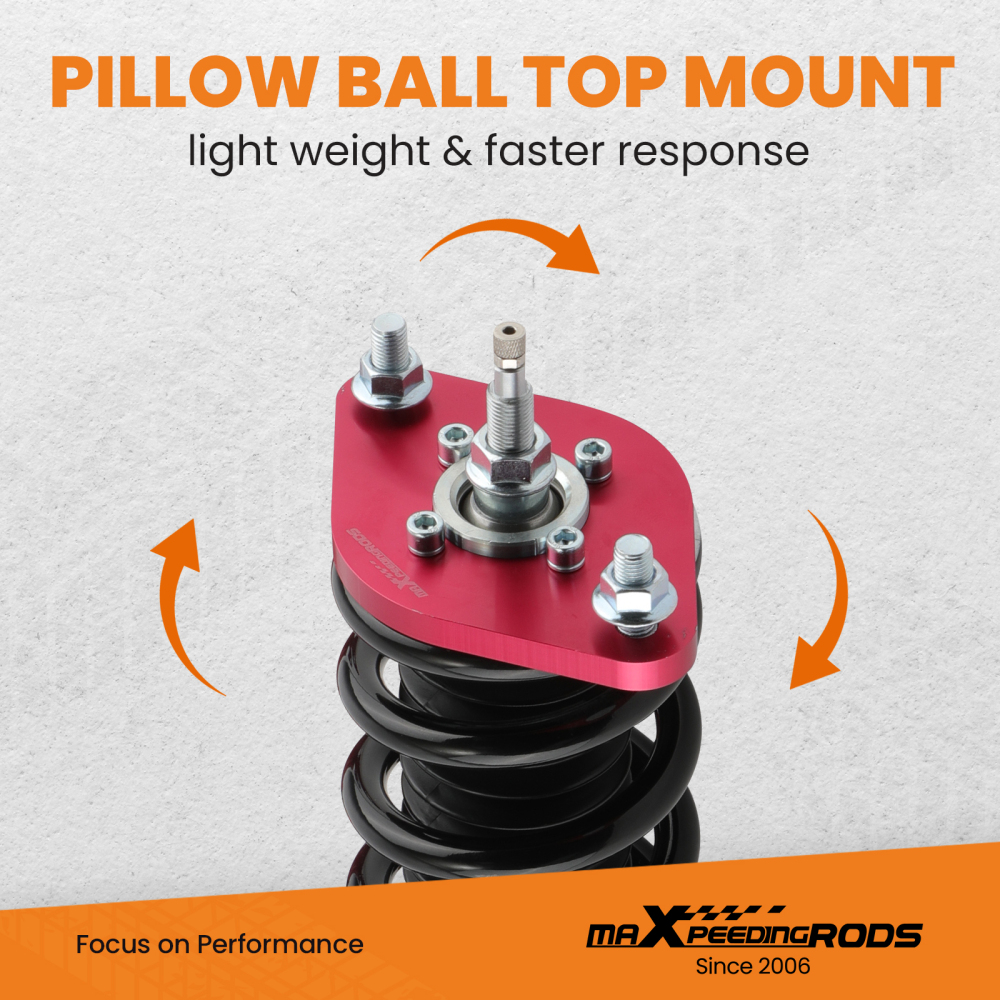 Compatible for Honda Prelude Full Damper Adjustable Coil Spring Strut Coilovers 1992 - 2001  Lowering Kit