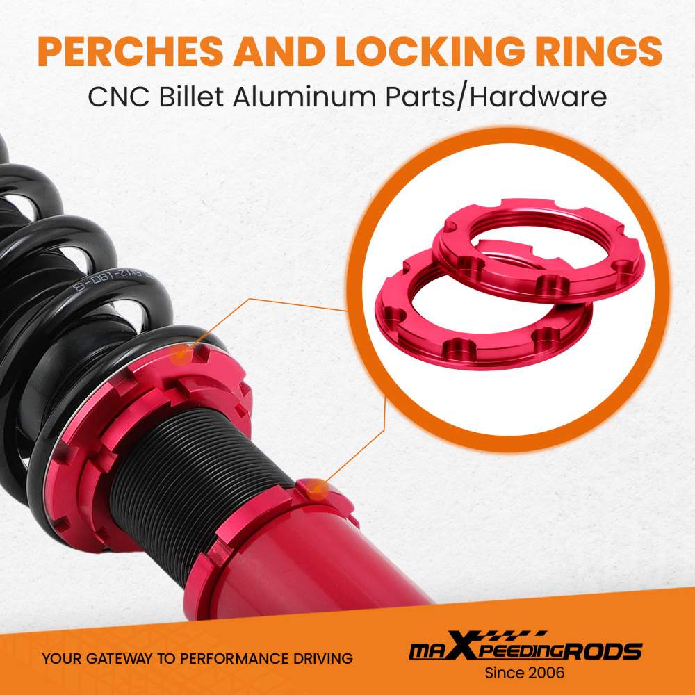 MaXpeedingrods Coilover Shock Kit compatible for Honda Prelude BB1 BB2 BB6 BB8 1992-2000