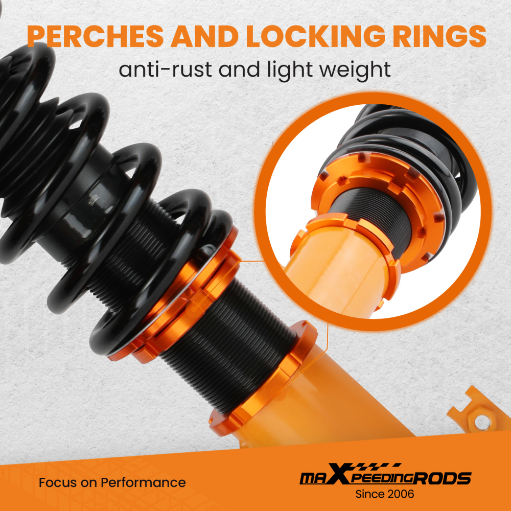 Suspension Coilovers compatible for Mazda 323 BJ Protege Allegro 99-03 compatible for Ford 24 Ways damper force Lowering Kit