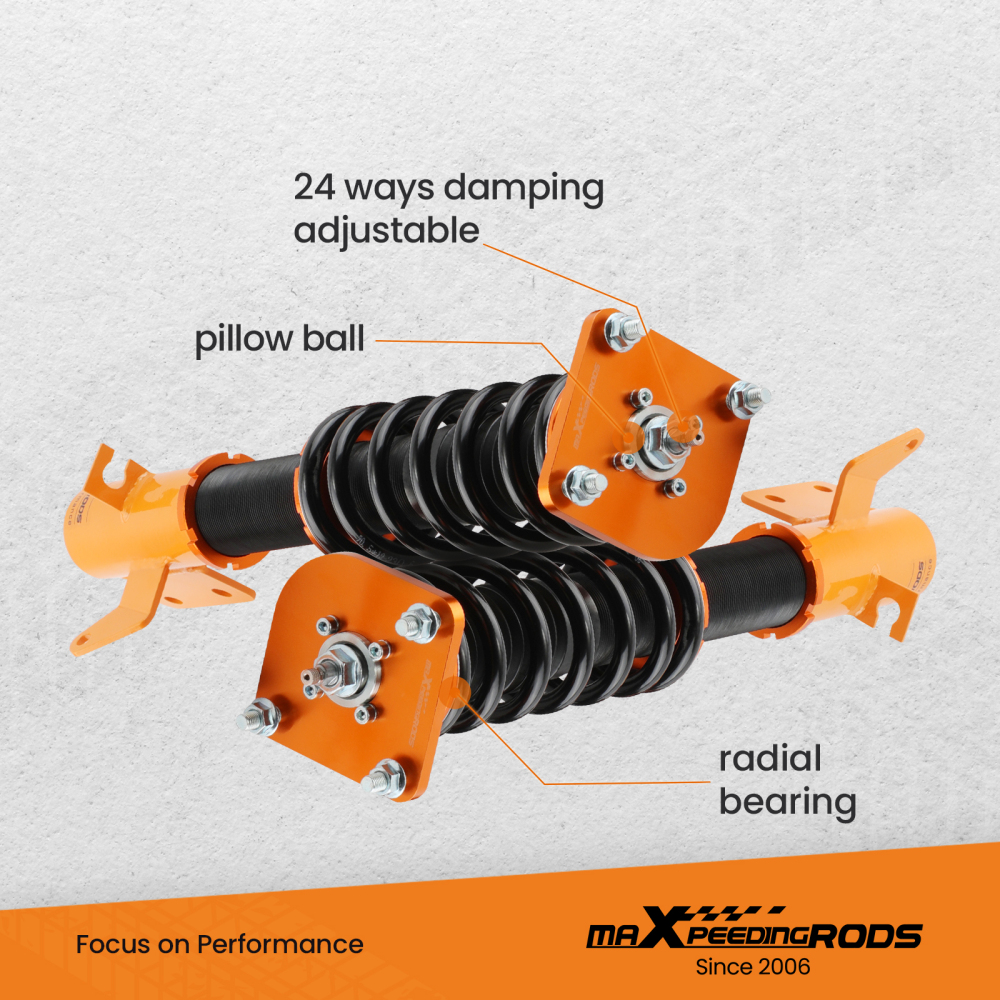 Suspension Coilovers compatible for Mazda 323 BJ Protege Allegro 99-03 compatible for Ford 24 Ways damper force Lowering Kit