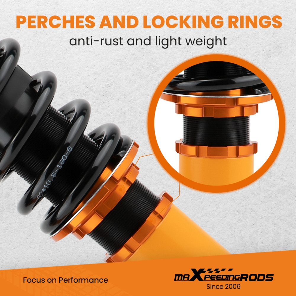 Height Adjustment Coilover compatible for Mini Clubman R55 Wagon Cooper S 4cyl 2007–2014