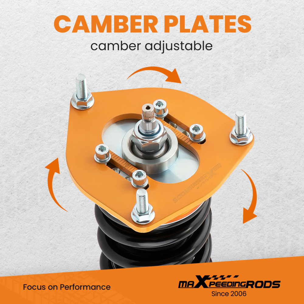 Height Adjustment Coilover compatible for Mini Clubman R55 Wagon Cooper S 4cyl 2007–2014