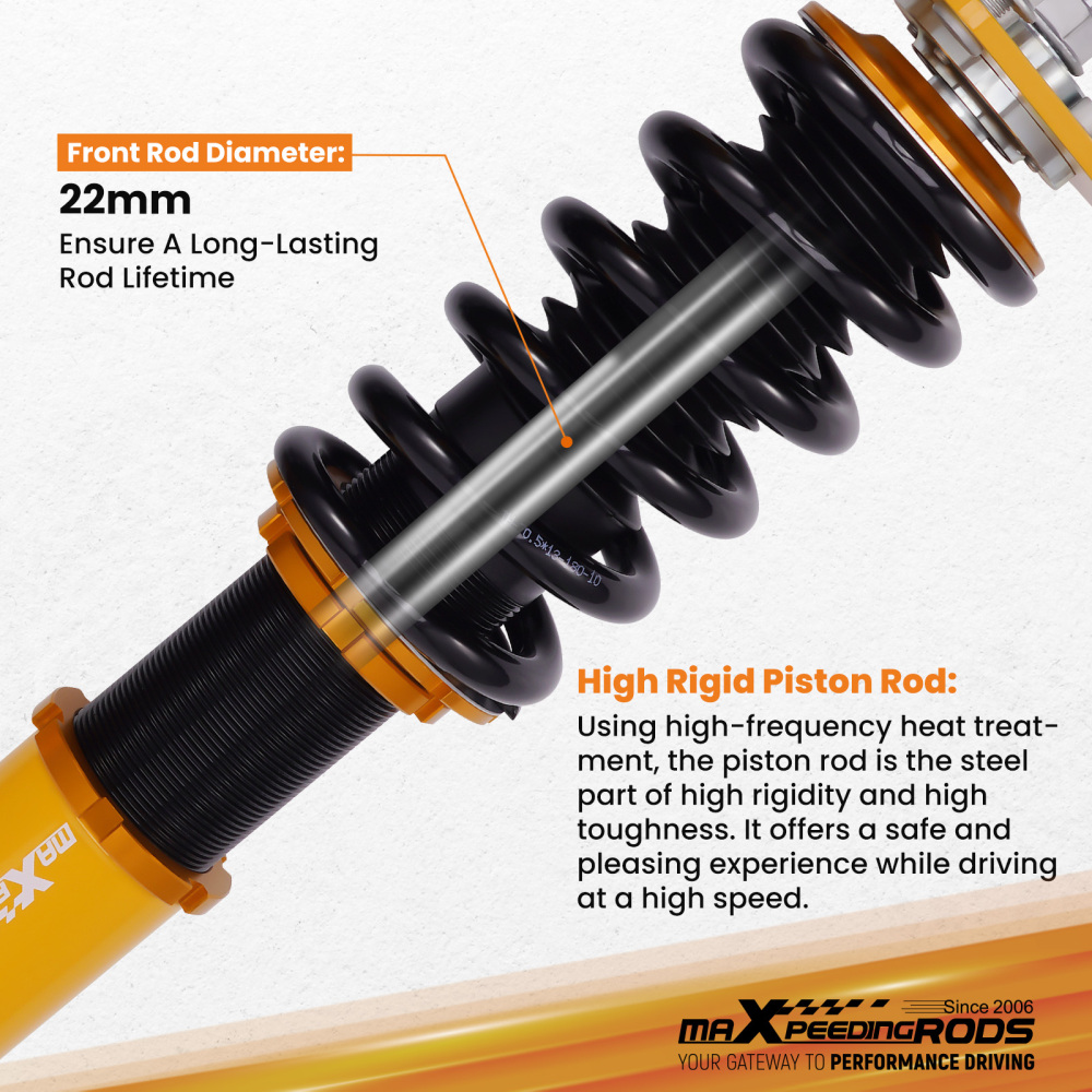 4Pz Coilover Suspension Regolabile Ammortizzatori Kit compatibile per Mazda Rx-8 2004-2011 Lowering Kit