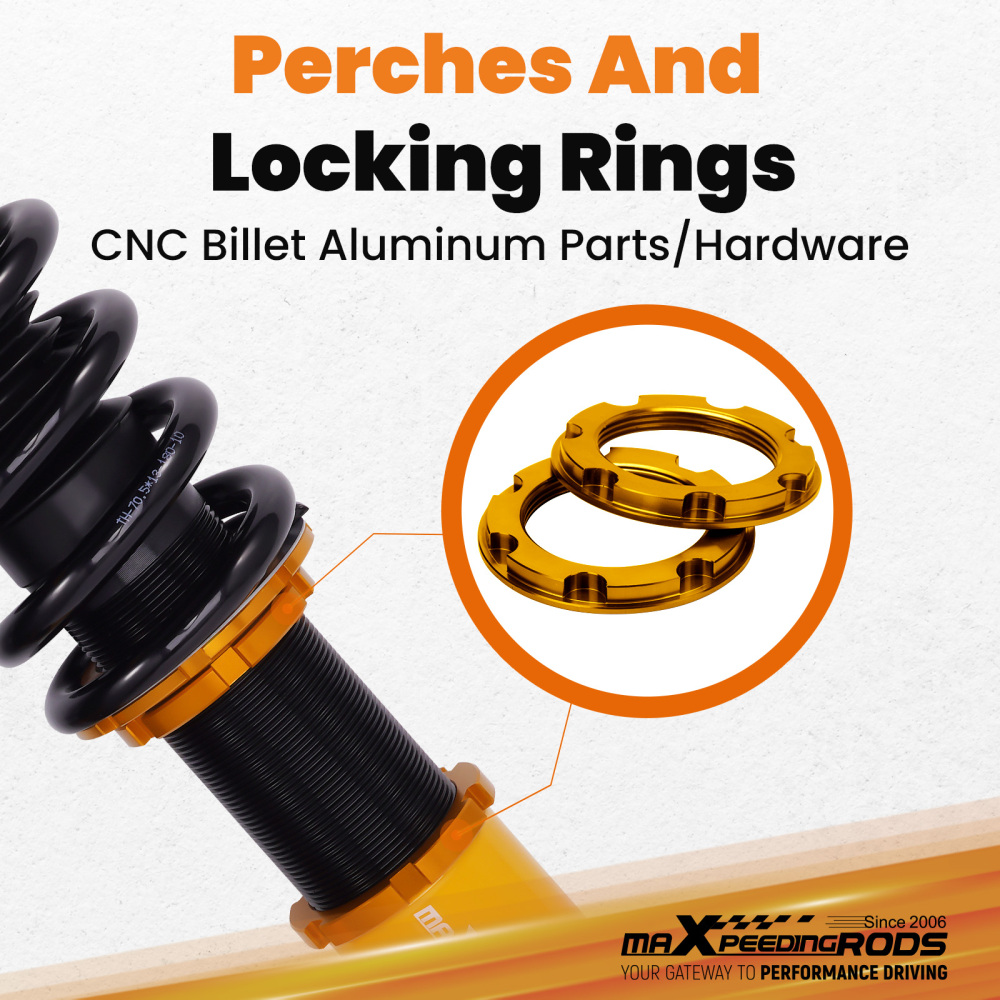 4Pz Coilover Suspension Regolabile Ammortizzatori Kit compatibile per Mazda Rx-8 2004-2011 Lowering Kit