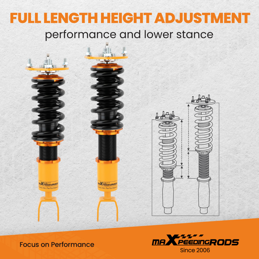 Coilovers Lowering Suspension Kit compatible for Mazda RX-8 RX8 2004-2011 Adj. Damper