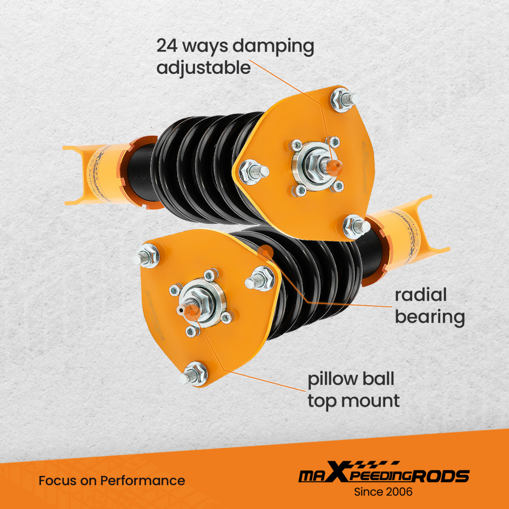 Coilovers Lowering Suspension Kit compatible for Mazda RX-8 RX8 2004-2011 Adj. Damper
