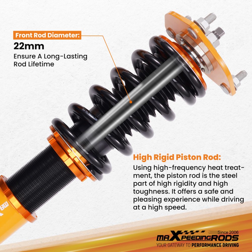 Coilovers Kit compatible for Mazda RX-8 2004-2011 Adjustable Height Shock Struts Lowering Kit