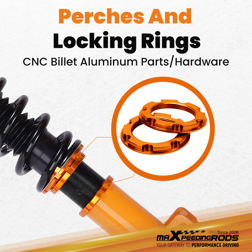 CoilOvers 24 Way Damper Suspension compatible for Volvo S70 98-00 Spring Shock Absorbers