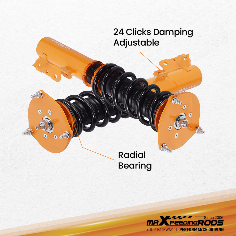 CoilOvers 24 Way Damper Suspension compatible for Volvo S70 98-00 Spring Shock Absorbers