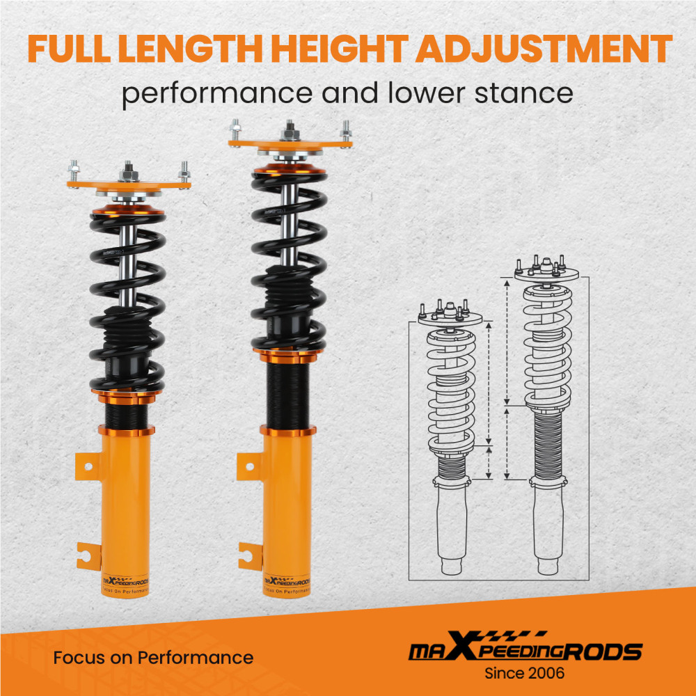 Coilovers Shocks Struts compatible for Volvo S70 C70 V70 1998-2001 compatible for Volvo 850 1992-1997