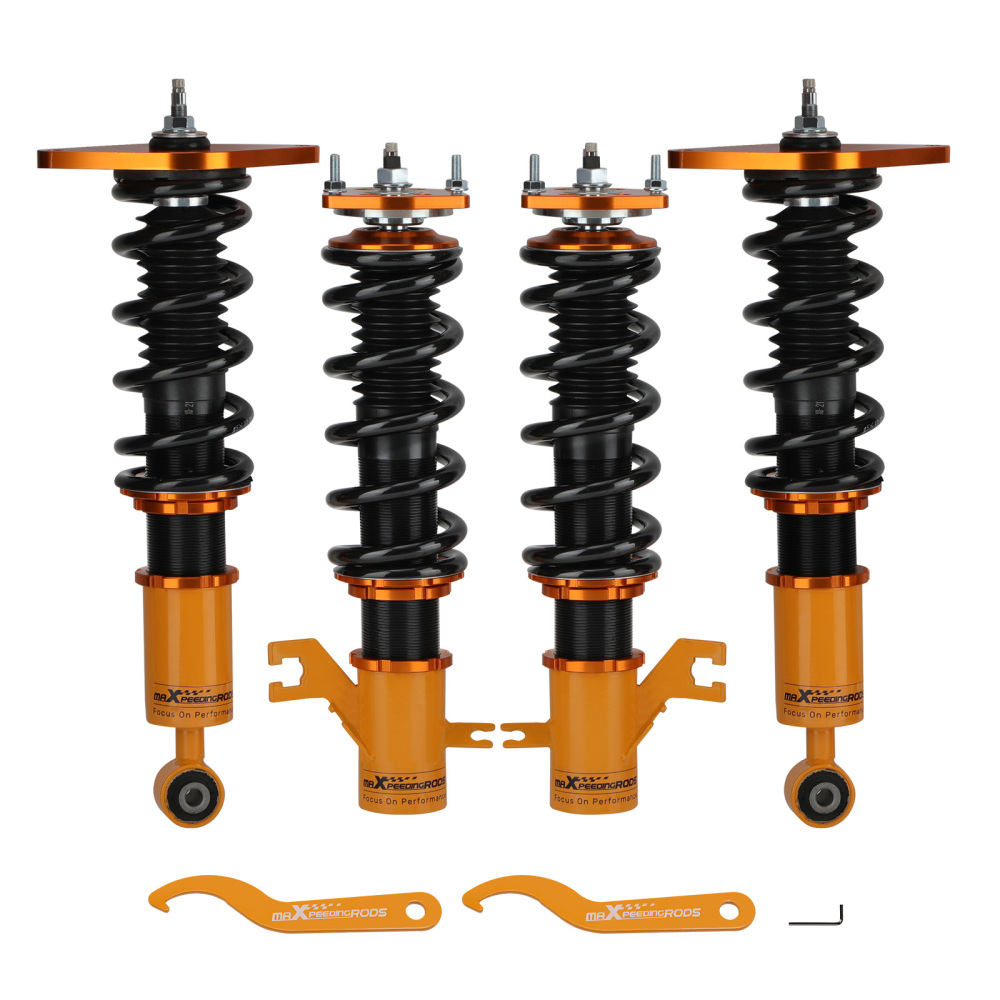 Absorbers Coilovers Kits 24-Steps Adj. Damper compatible for nissan sentra coilovers B15 00 -06 Strut lowering kit