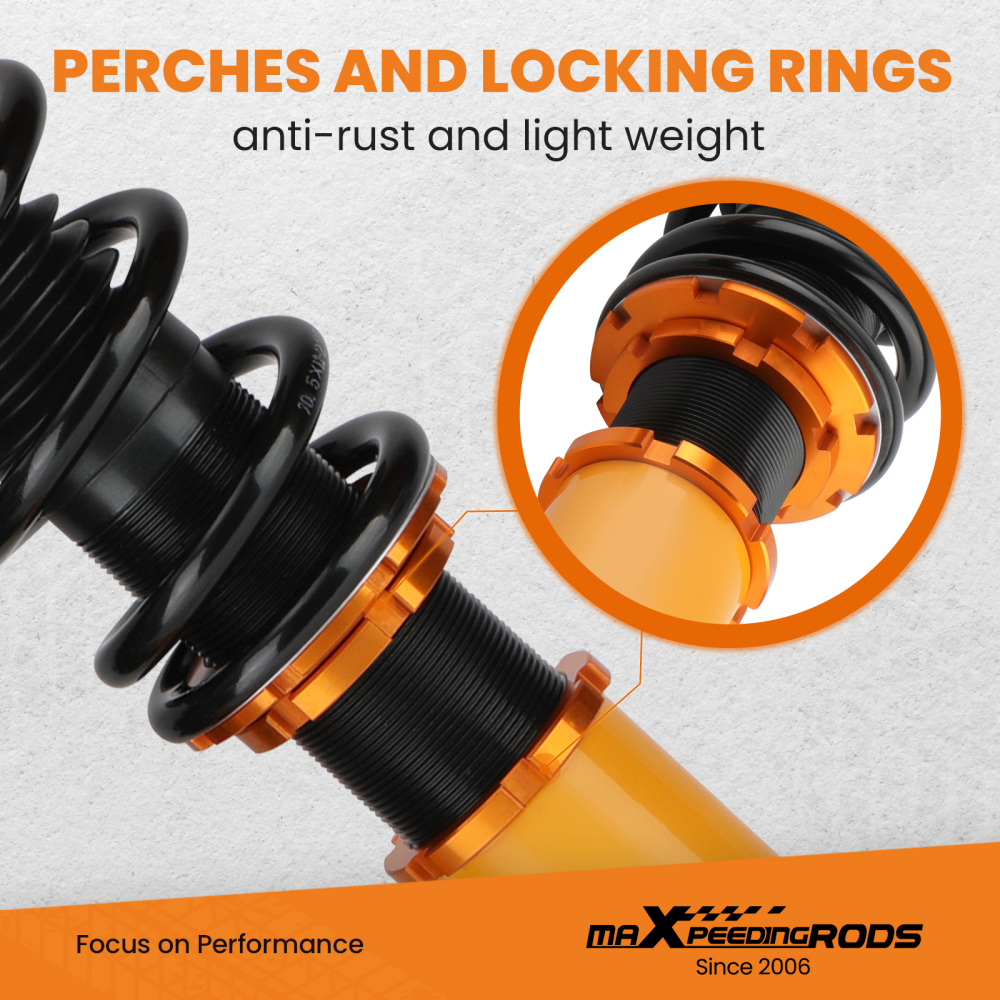 Absorbers Coilovers Kits 24-Steps Adj. Damper compatible for nissan sentra coilovers B15 00 -06 Strut lowering kit