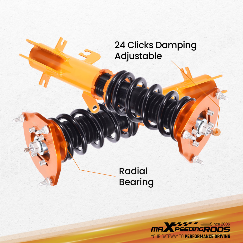 24 Level Damper Coilovers Suspension Kit compatible for Nissan Sentra 07-12 Shocks Struts