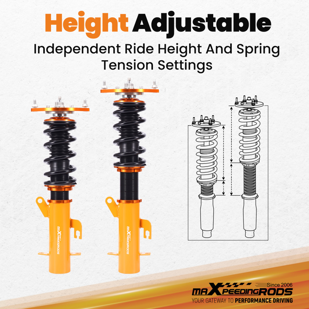 24 Level Damper Coilovers Suspension Kit compatible for Nissan Sentra 07-12 Shocks Struts