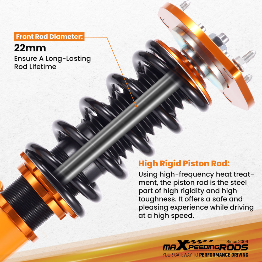 Adj Height Coilover Kits compatible for Nissan sentra coilovers B16 2007-2012 Shock Absorber Struts
