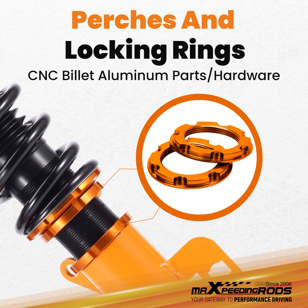 Adj Height Coilover Kits compatible for Nissan sentra coilovers B16 2007-2012 Shock Absorber Struts