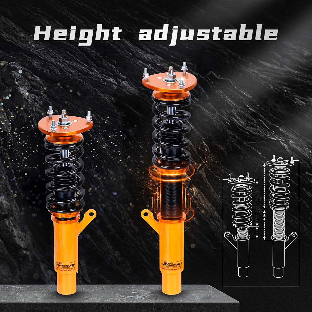 Height And Damper Adjustable Coilover Suspension Kit Compatible For Skoda Octavia Third generation 2012-2019 Lowering Kit