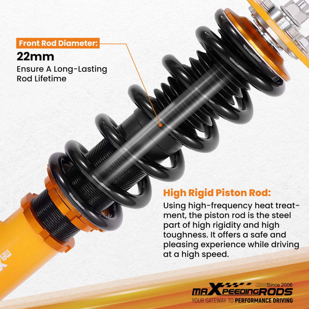 Racing Adj. Coperchi di altezza compatibile per DODGE CHARGER CHALLENGER MAGNUM compatibile per CHRYSLER 300C Lowering Kit