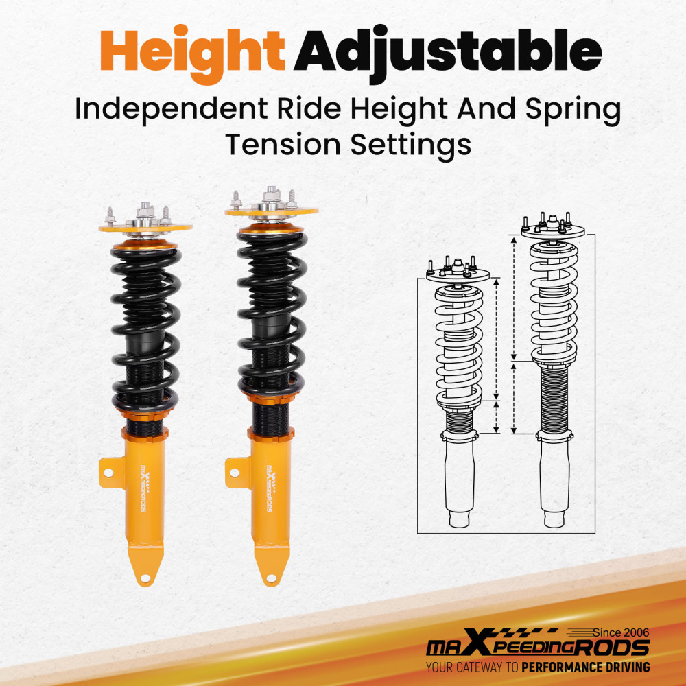 Racing Adj. Coperchi di altezza compatibile per DODGE CHARGER CHALLENGER MAGNUM compatibile per CHRYSLER 300C Lowering Kit