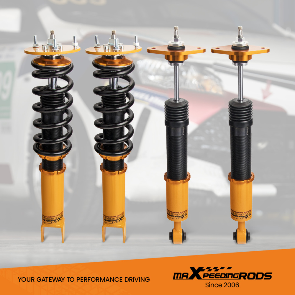 24 Way Damper Adjustable Coilover Lowering Kit Compatible for Dodge Charger 06-10 SRT-8 RWD