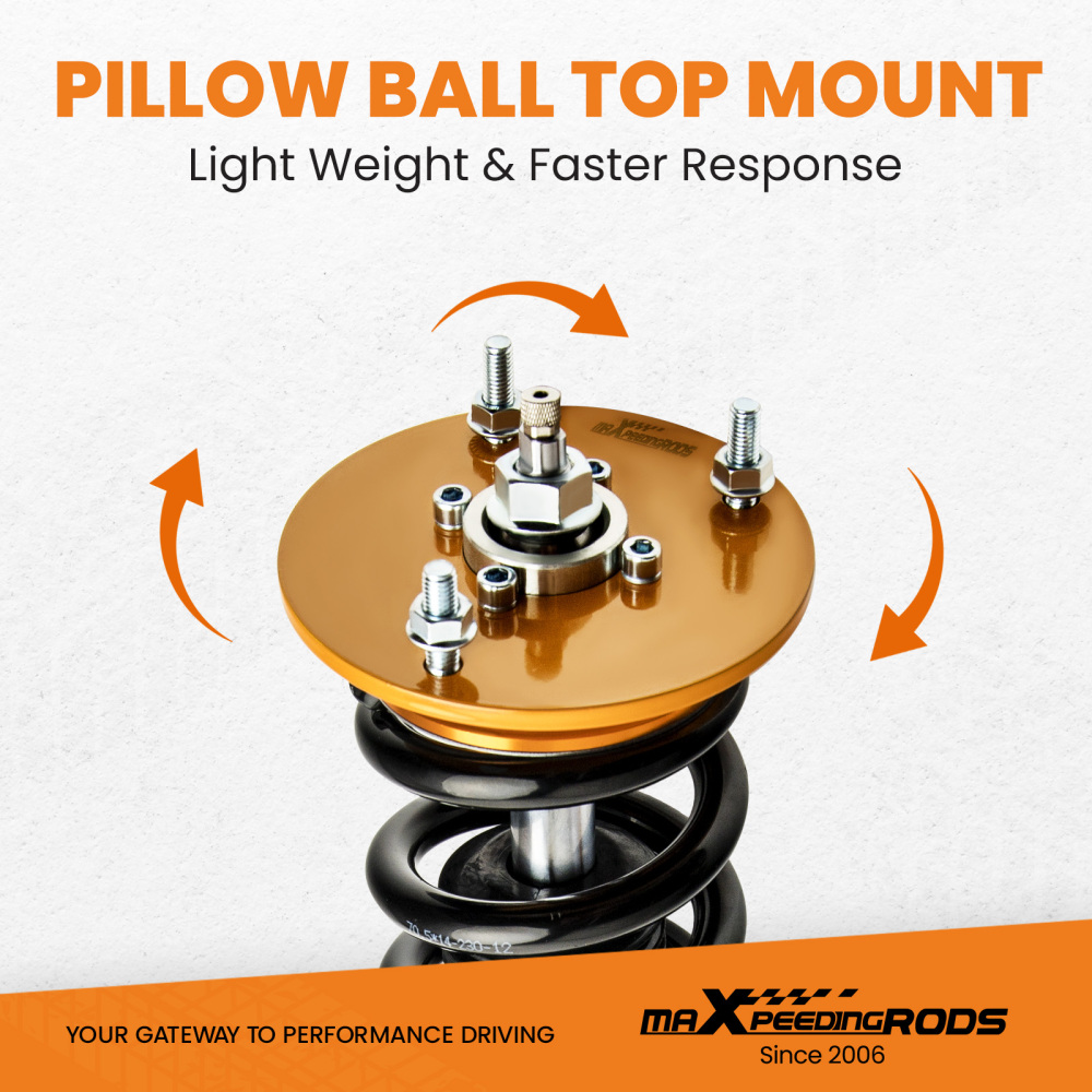 24 Way Damper Adjustable Coilover Lowering Kit Compatible for Dodge Charger 06-10 SRT-8 RWD