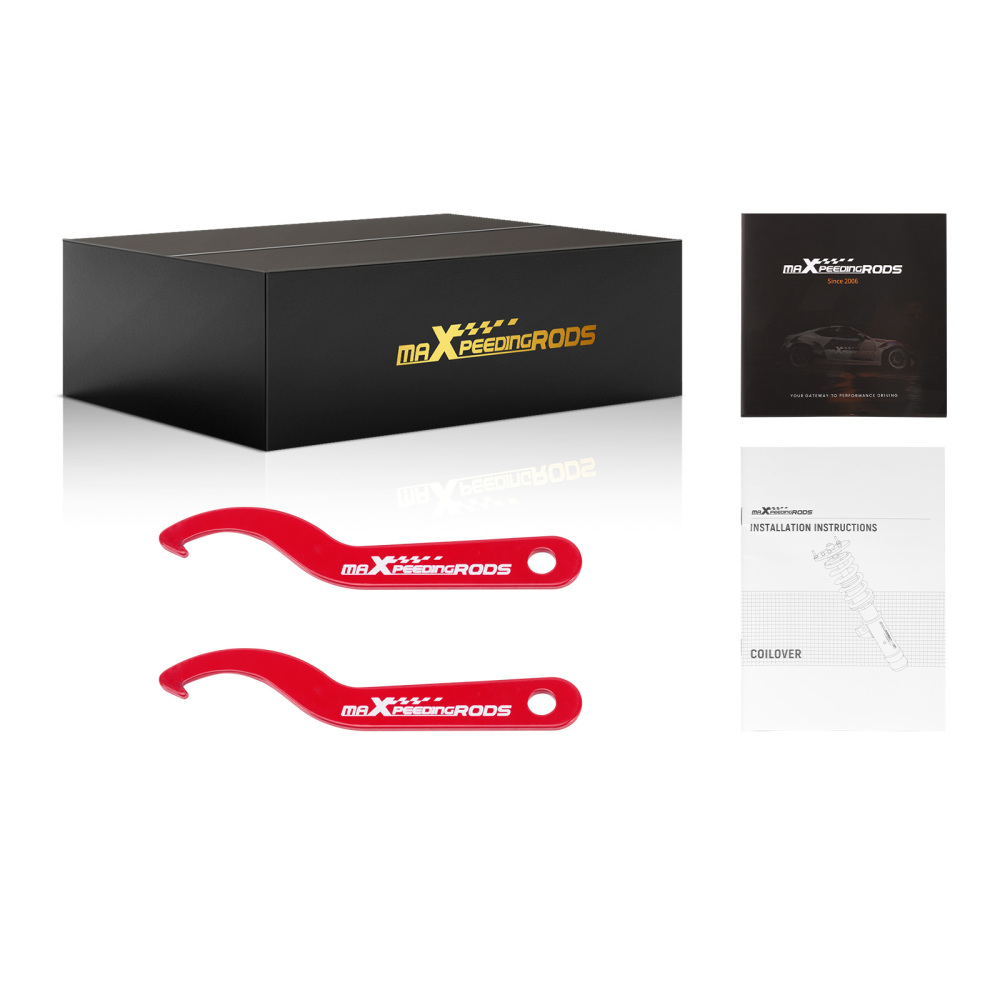 MaXpeedingrods Coilovers Lowering Kit compatible for Subaru WRX STI 2008-14 Adj. Height